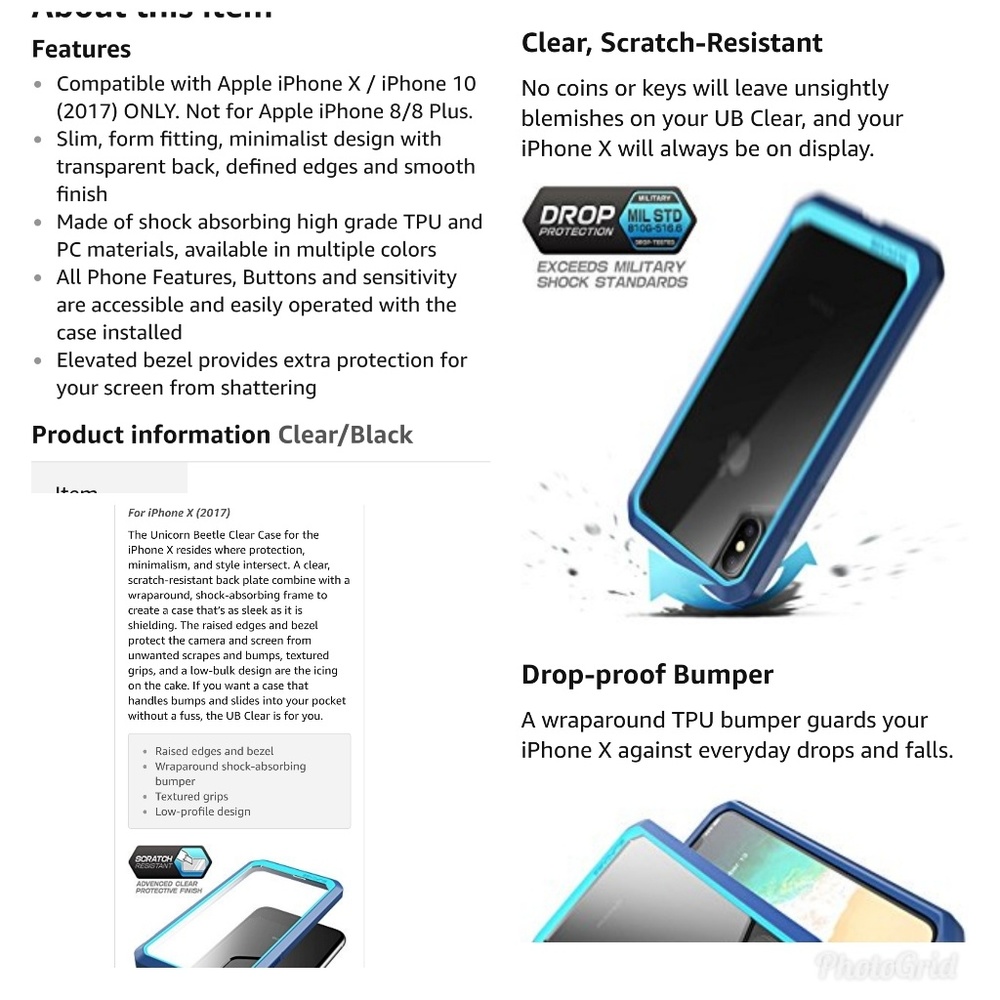 Iphone X Case & Tempered Screen Protector - image 4